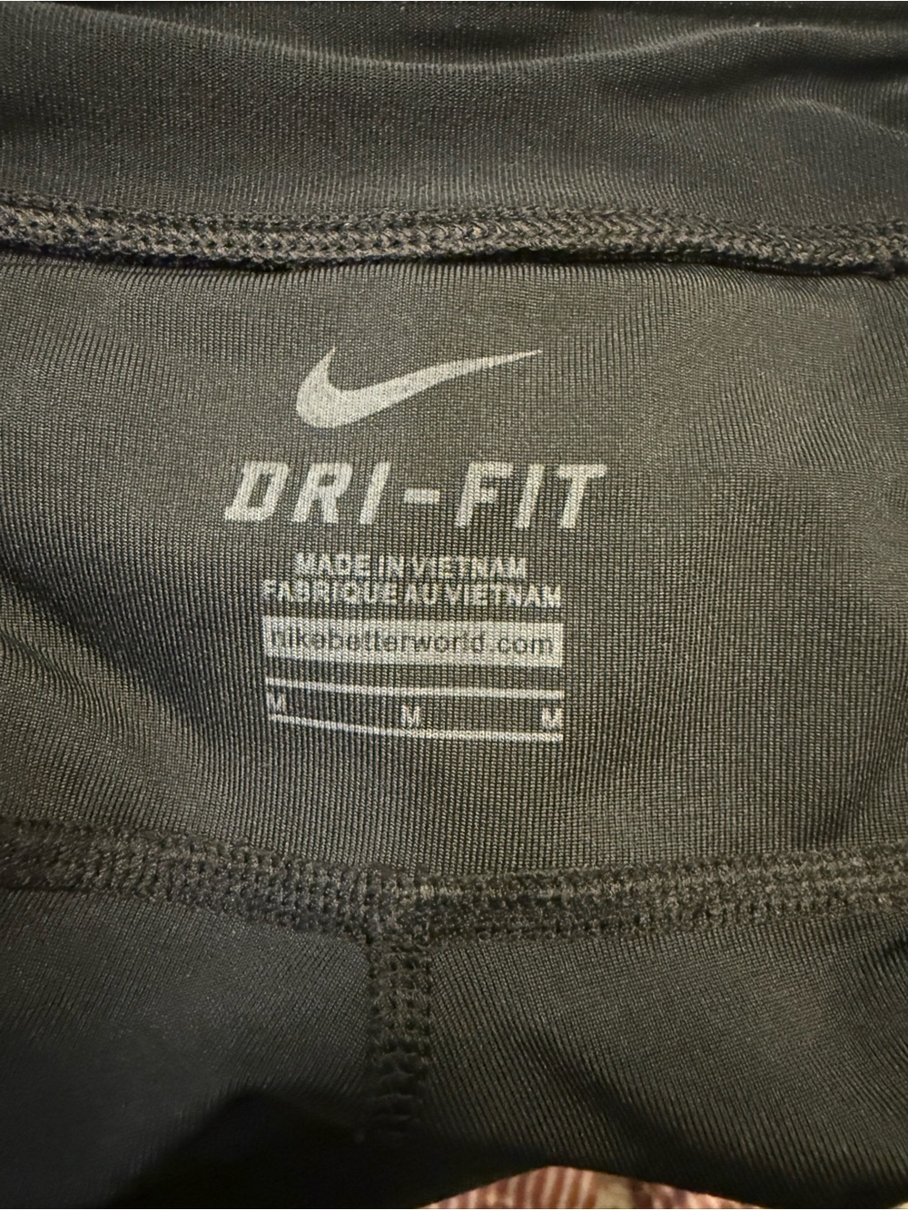 Nike Dri-FIT Women’s Black 8” Bike Shorts Medium Running Training - Picture 4 of 5